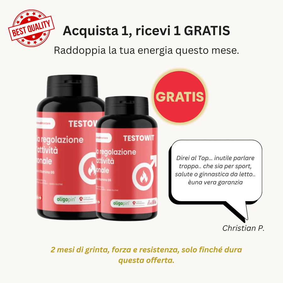 TESTOWIT - Hormone Regulation 120 cps - 2x1 - ORBIS Lifestyle