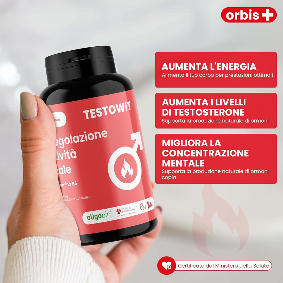 TESTOWIT - Hormone Regulation 120 cps - 2x1 - ORBIS Lifestyle