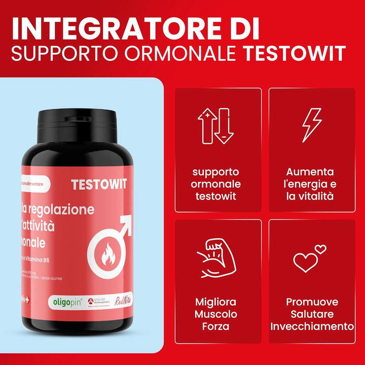 TESTOWIT - Hormone Regulation 120 cps - 2x1 - ORBIS Lifestyle