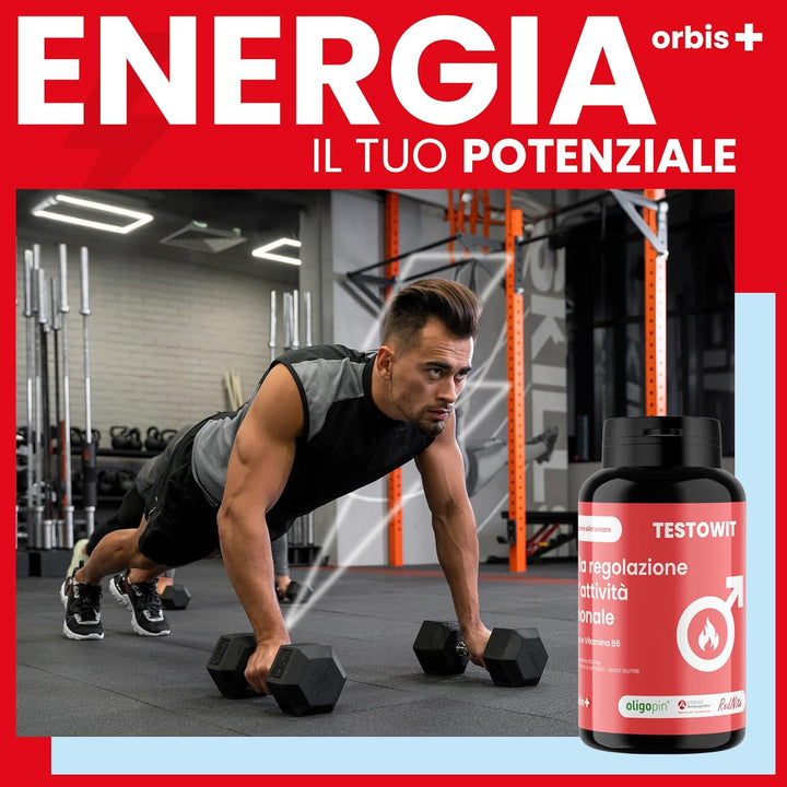 TESTOWIT - Hormone Regulation 120 cps - 2x1 - ORBIS Lifestyle