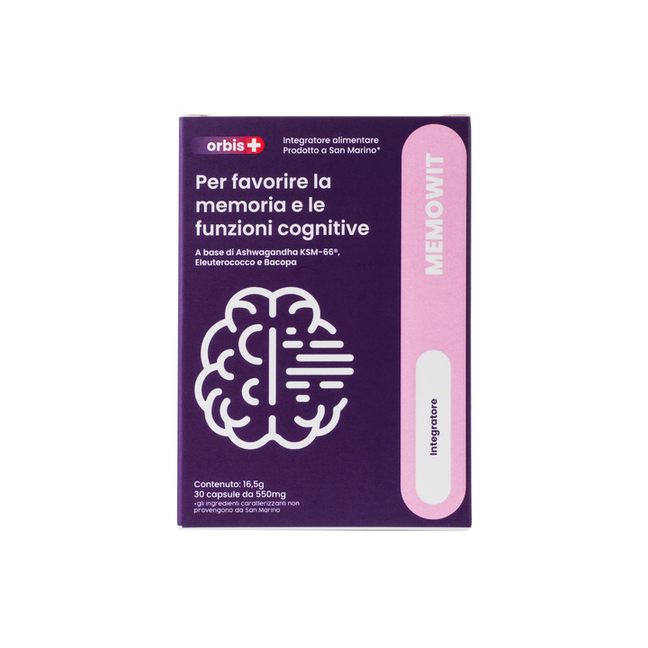 MEMOWIT - Ashwagandha KSM-66® and Vitamin B12 (30 capsules) - ORBIS Lifestyle