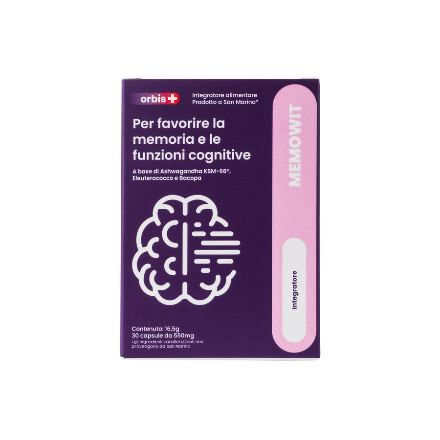 MEMOWIT - Ashwagandha KSM-66® and Vitamin B12 (30 capsules) - ORBIS Lifestyle