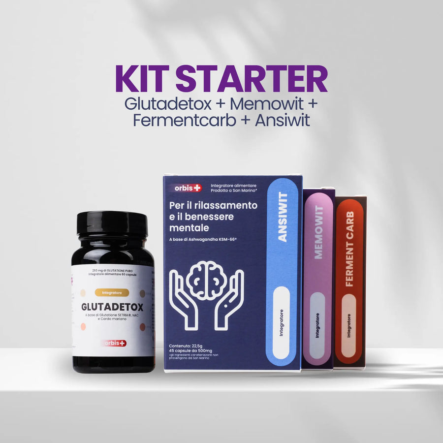 🚀 STARTER KIT: GLUTADETOX + MEMOWIT + ANSIWIT + FERMENTCARB - ORBIS Lifestyle