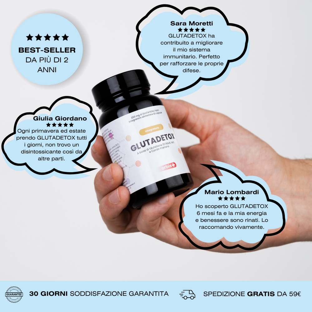 GLUTADETOX - Glutathione Setria® Pure with NAC (60 capsules) - ORBIS Lifestyle
