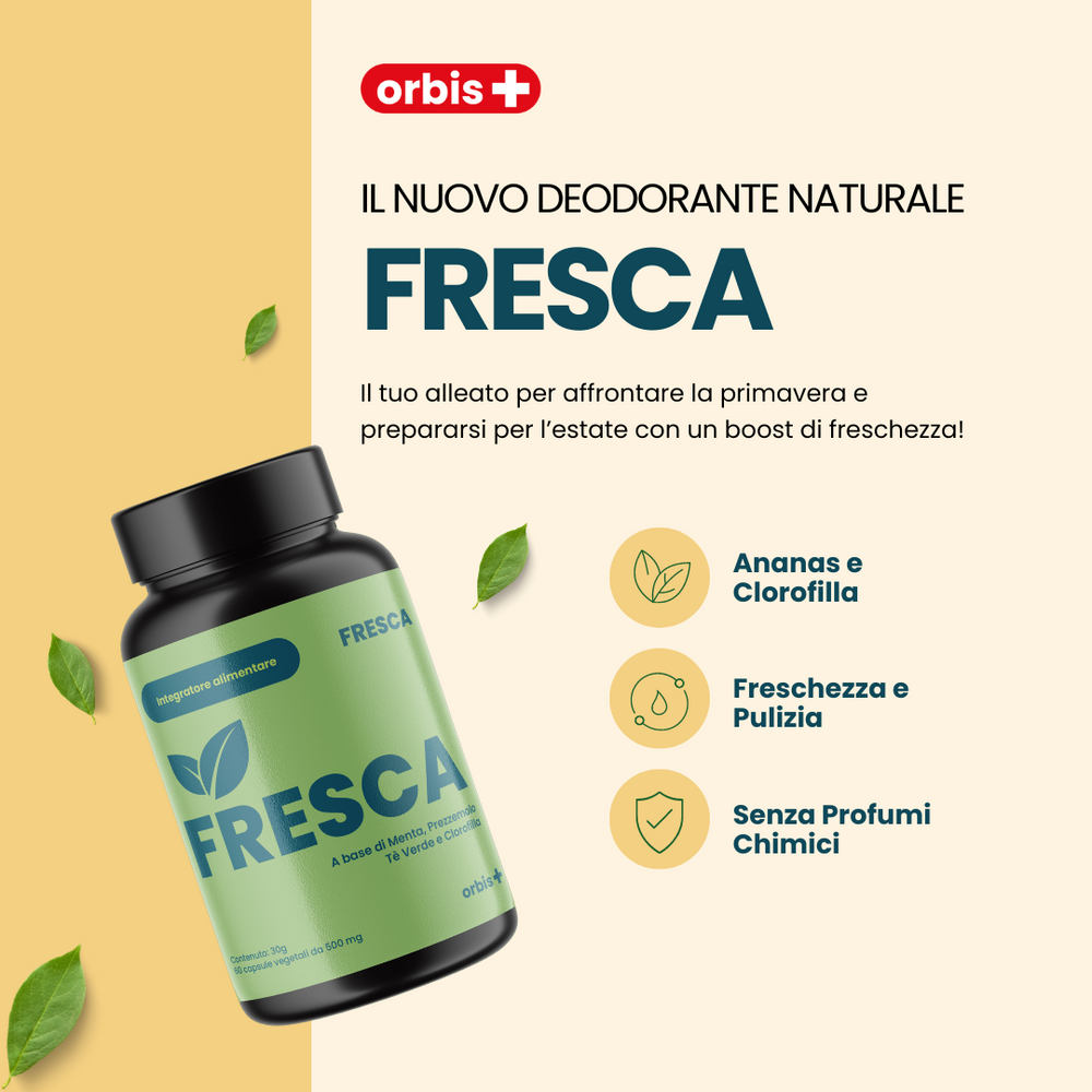 FRESH - Chlorophyll, Green Tea, Mint and Pineapple (60 cps) - ORBIS Lifestyle