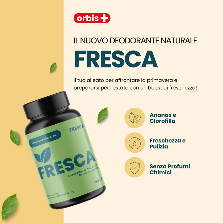 FRESH - Chlorophyll, Green Tea, Mint and Pineapple (60 cps) - ORBIS Lifestyle