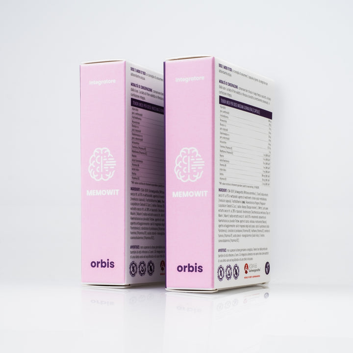 MEMOWIT - Ashwagandha KSM-66® and Vitamin B12 (30 capsules) - ORBIS Lifestyle