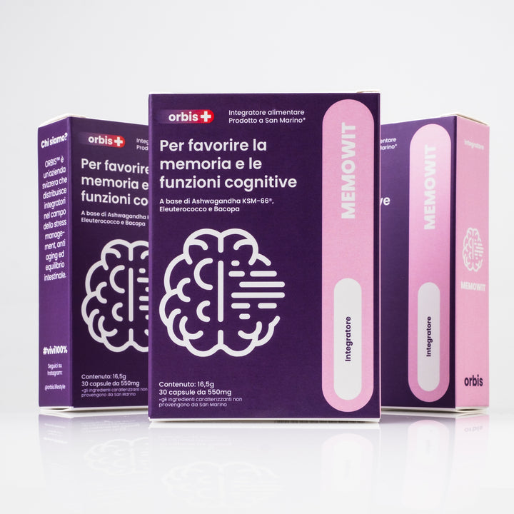 MEMOWIT - Ashwagandha KSM-66® and Vitamin B12 (30 capsules) - ORBIS Lifestyle