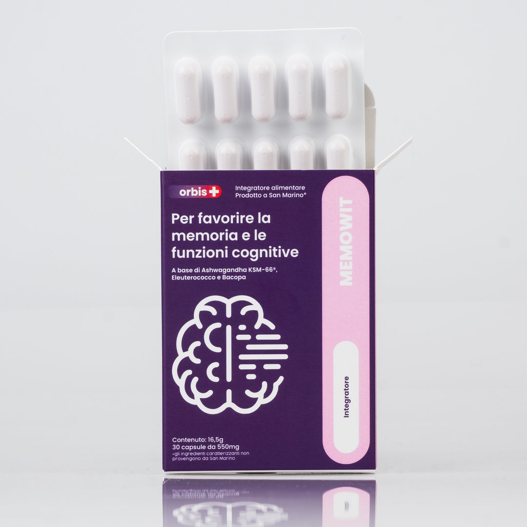 MEMOWIT - Ashwagandha KSM-66® and Vitamin B12 (30 capsules) - ORBIS Lifestyle