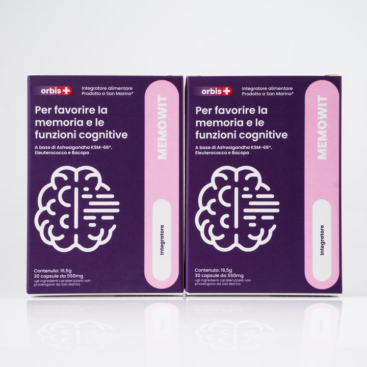MEMOWIT - Ashwagandha KSM-66® and Vitamin B12 (30 capsules) - ORBIS Lifestyle